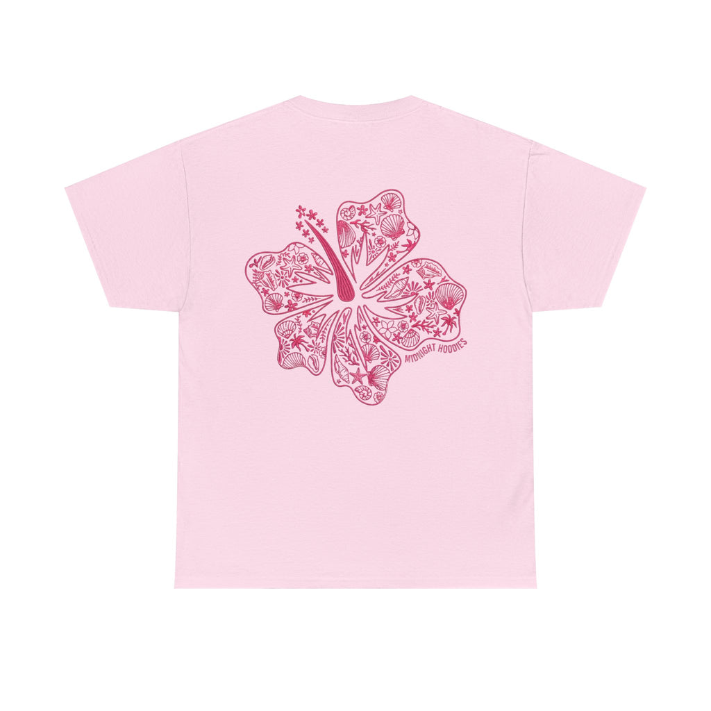 T-Shirt — "Midnight Hoodies" Floral Hibiscus Graphic Tee