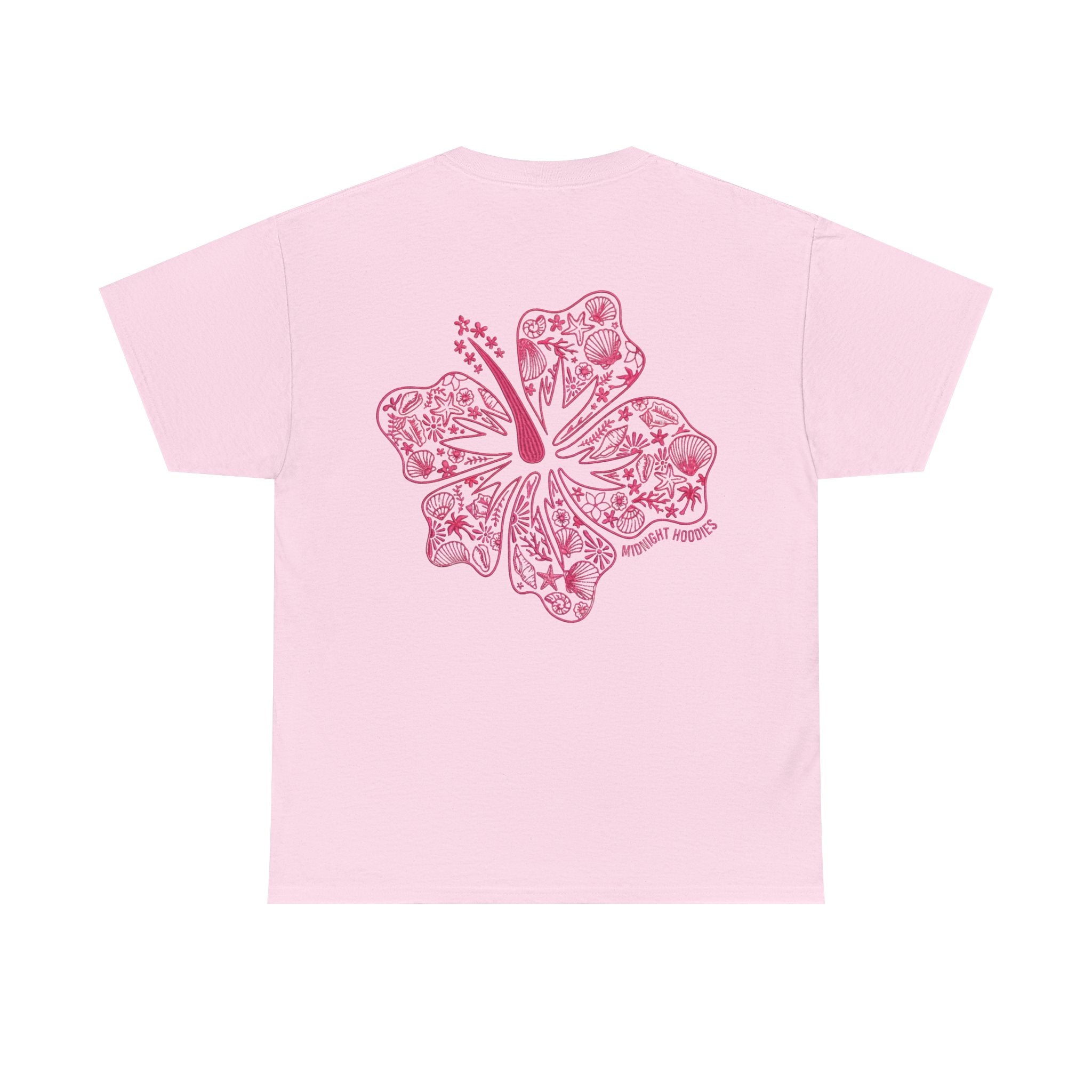 T-Shirt — "Midnight Hoodies" Floral Hibiscus Graphic Tee