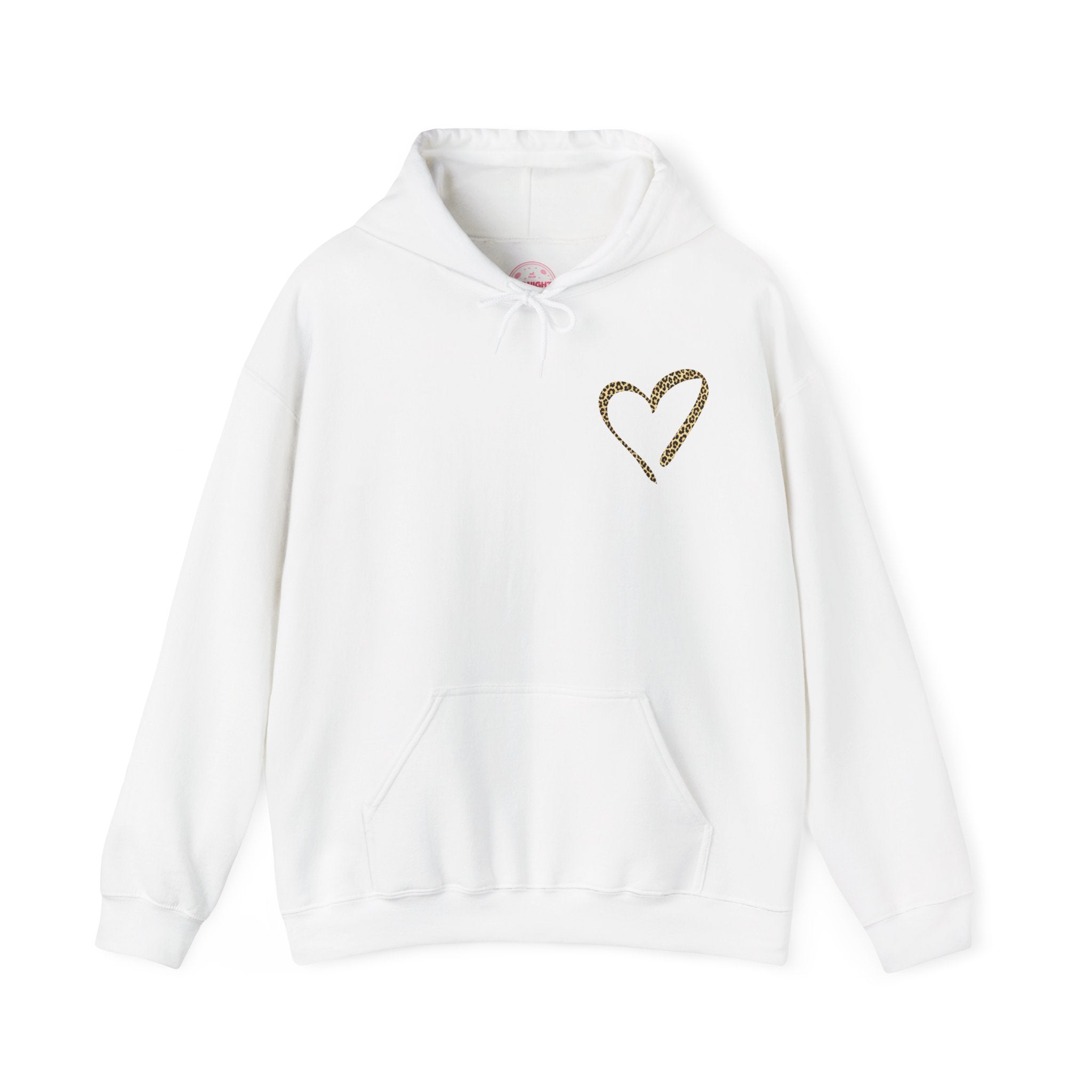 Leopard Print Heart Hoodie