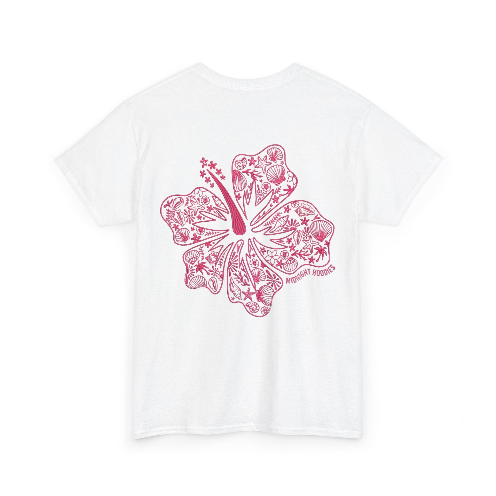 T-Shirt — "Midnight Hoodies" Floral Hibiscus Graphic Tee