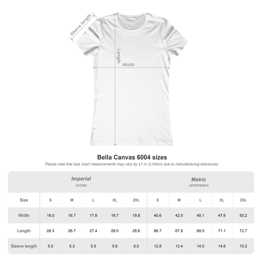 Women's Favorite Tee — Customizable Back Text Casual Tee