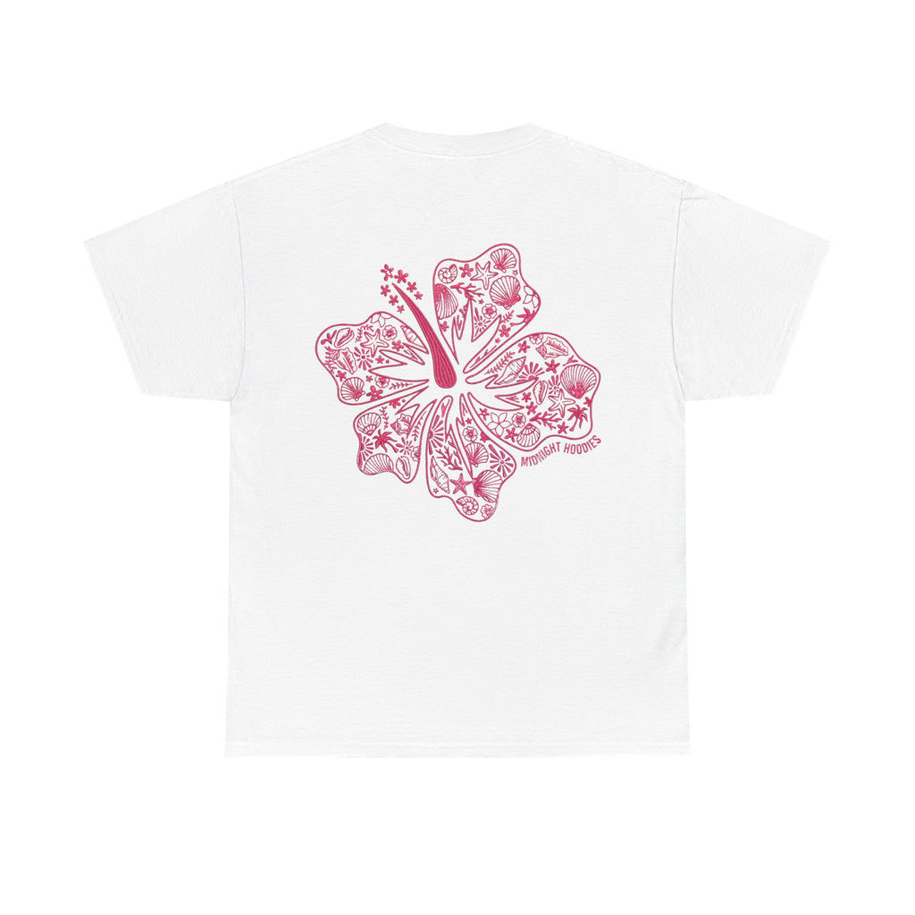 T-Shirt — "Midnight Hoodies" Floral Hibiscus Graphic Tee